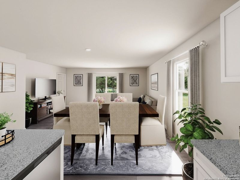 Furnished interior view inside a new home in Las Colinas, Kenedy (Image 6). Furnished interior view inside a new home in Las Colinas, Kenedy (Image 6).