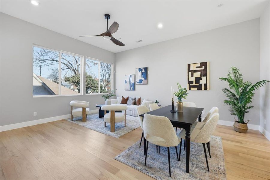 Furnished interior view inside a new home in , Dallas (Image 9).