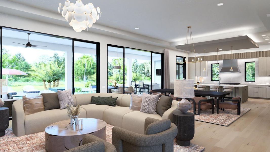 Furnished interior view inside a new home in , Vero Beach (Image 13).