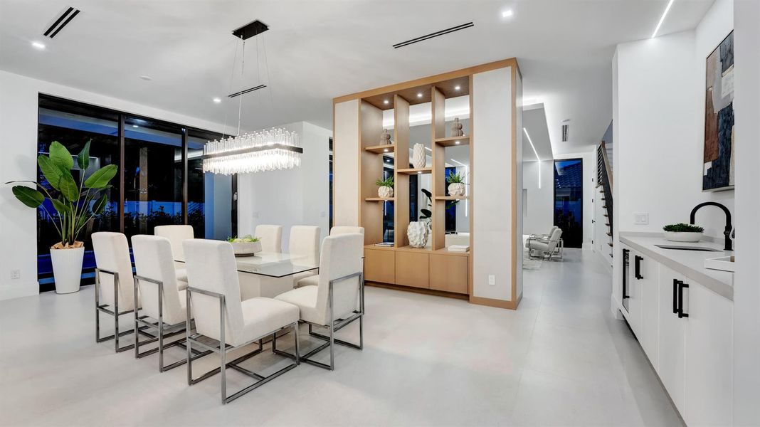 Furnished interior view inside a new home in , Boca Raton (Image 3). Furnished interior view inside a new home in , Boca Raton (Image 3).