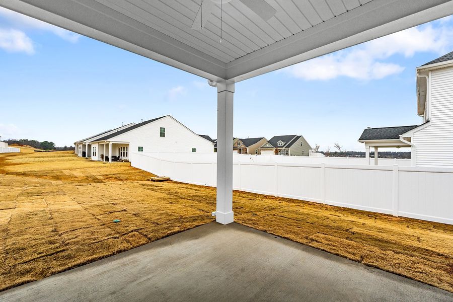 Exterior details and patio area of a home in Fieldstone, Lexington (Image 4).