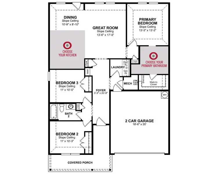 2D floor plan layout of this home in Stark Farms, Denton, TX (Image 4).