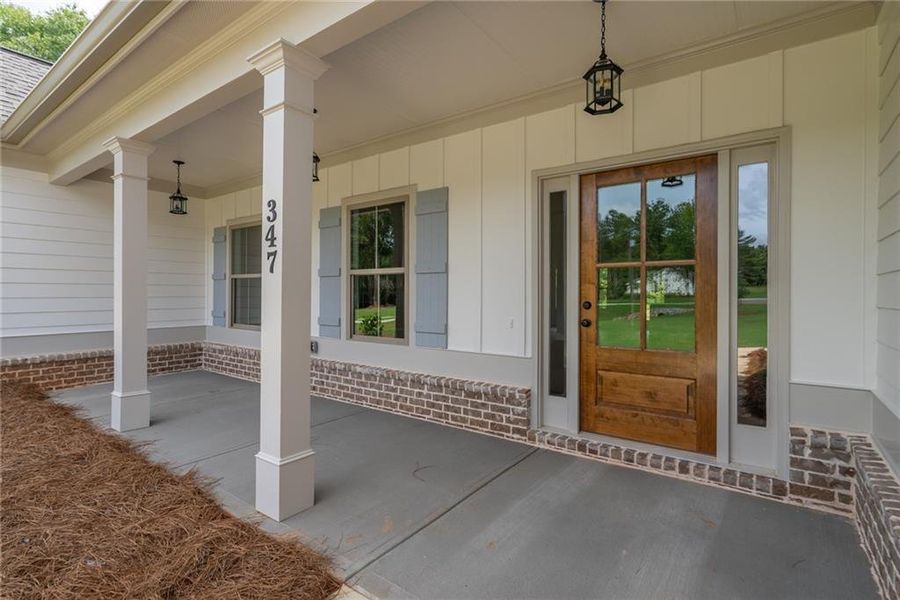 Exterior details and patio area of a home in , Social Circle (Image 4).
