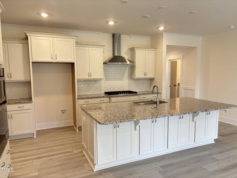 Kitchen with large island Kitchen with large island