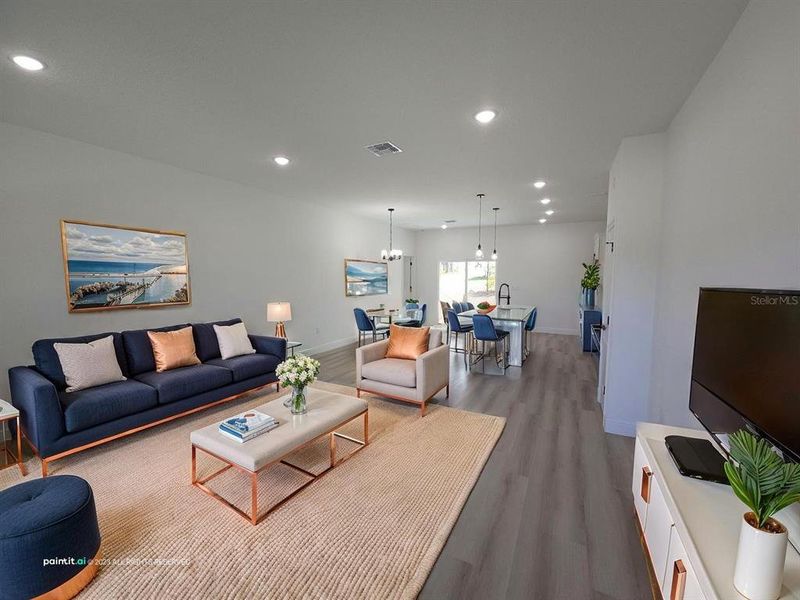 Furnished interior view inside a new home in , Citrus Springs (Image 8). Furnished interior view inside a new home in , Citrus Springs (Image 8).