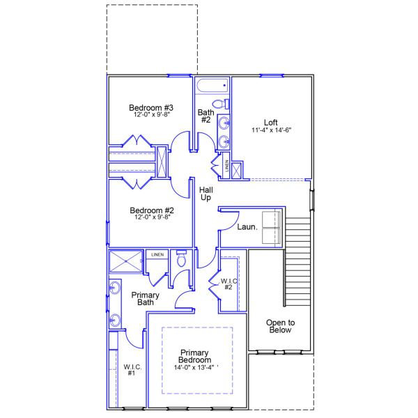 2D floor plan layout of this home in Sweetbrier, Durham, NC (Image 3).