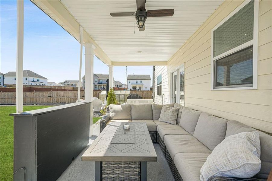 Exterior details and patio area of a home in Independence, Loganville (Image 28).