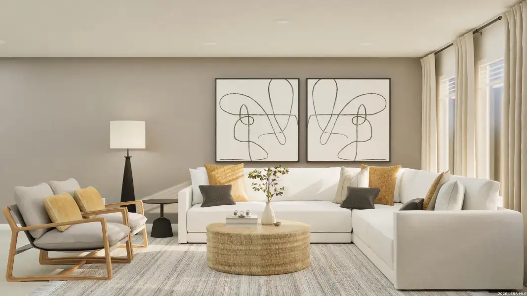 Furnished interior view inside a new home in Juniper Ranch, Spring Branch (Image 24).