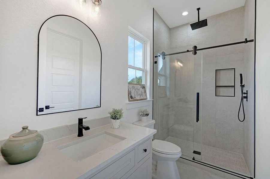 Furnished interior view inside a new home in , Conroe (Image 30).