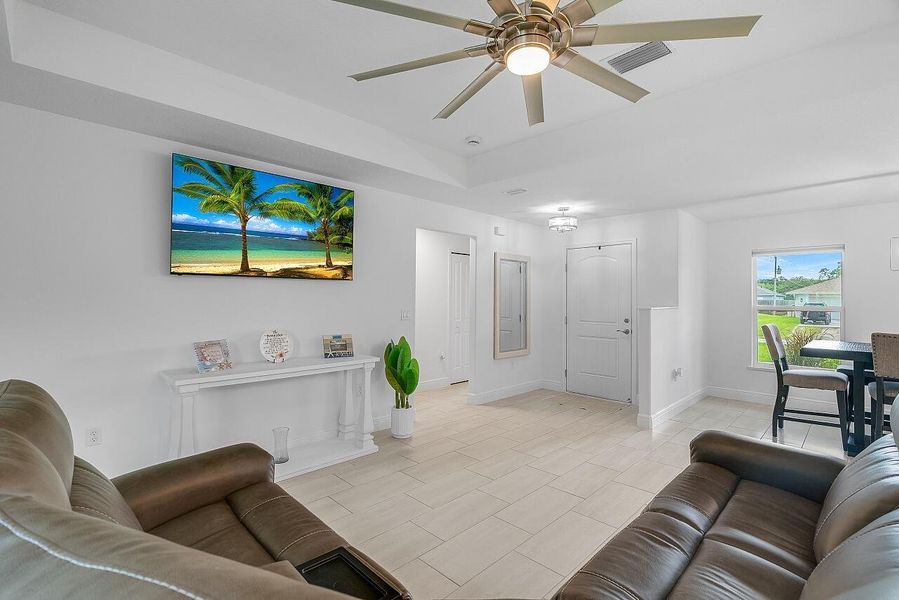 Furnished interior view inside a new home in , Vero Beach (Image 7). Furnished interior view inside a new home in , Vero Beach (Image 7).