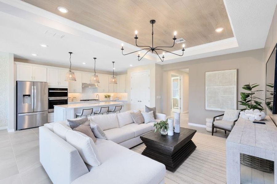 Furnished interior view inside a new home in Riverwood, Zephyrhills (Image 5).