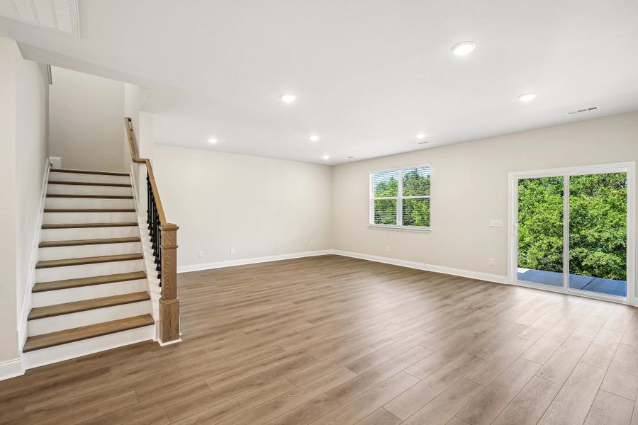Hardwood Stairs/Great Room