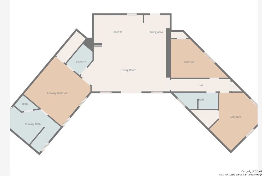 2D floor plan layout of this home in , Bandera, TX (Image 3).