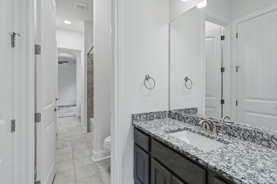 Furnished interior view inside a new home in Johnson Ranch, Bulverde (Image 15). Furnished interior view inside a new home in Johnson Ranch, Bulverde (Image 15).