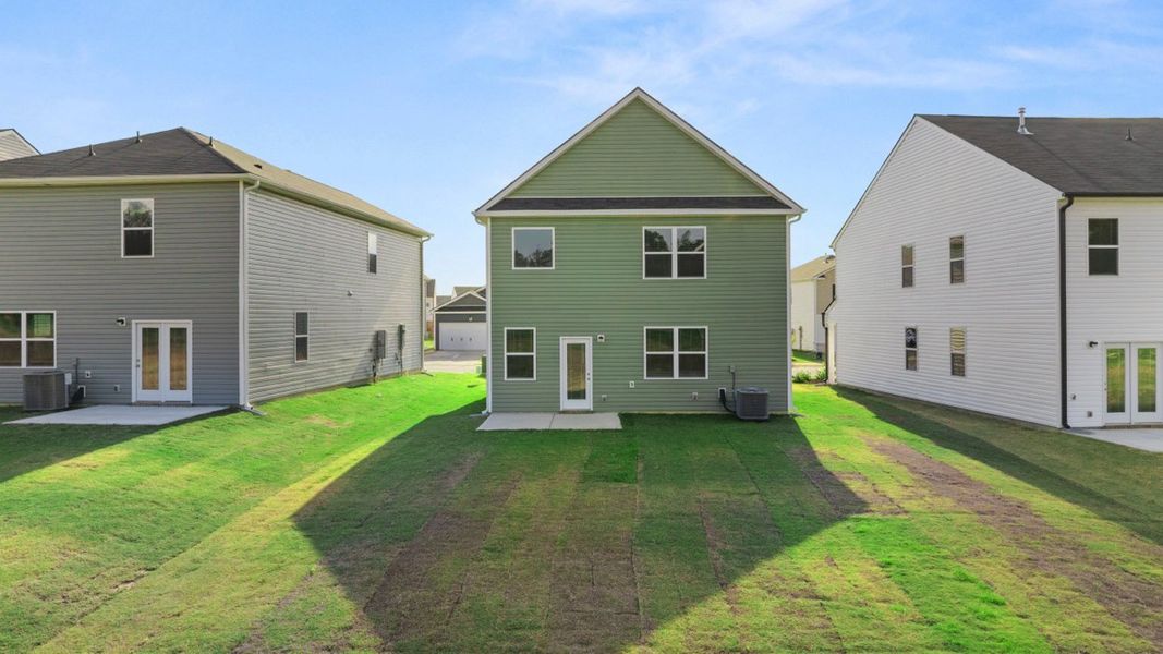 Representative exterior details of a home built from the Ansley by D.R. Horton in Highland Hills, Graniteville (Image 2). Representative exterior details of a home built from the Ansley by D.R. Horton in Highland Hills, Graniteville (Image 2).