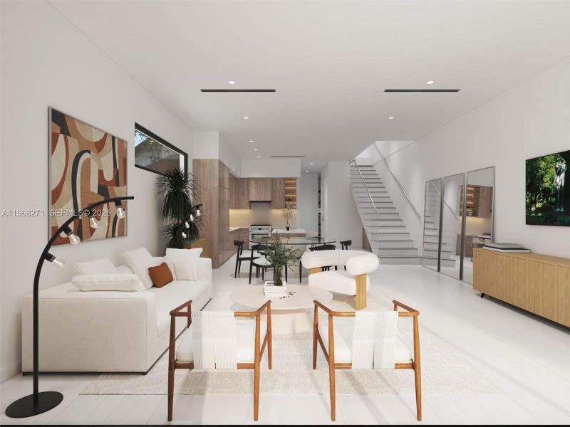 Furnished interior view inside a new home in , Fort Lauderdale (Image 5).