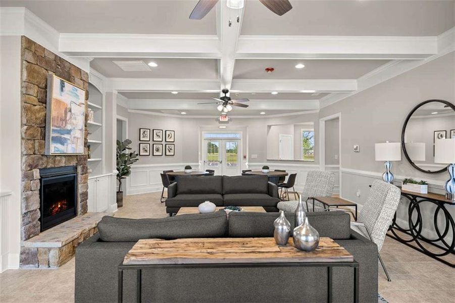 Furnished interior view inside a new home in Preserve at Dove Creek, Statham (Image 6).