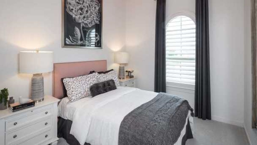 Furnished interior in a model home at Cross Creek Ranch: the City Series Collection in Fulshear (Image 32).