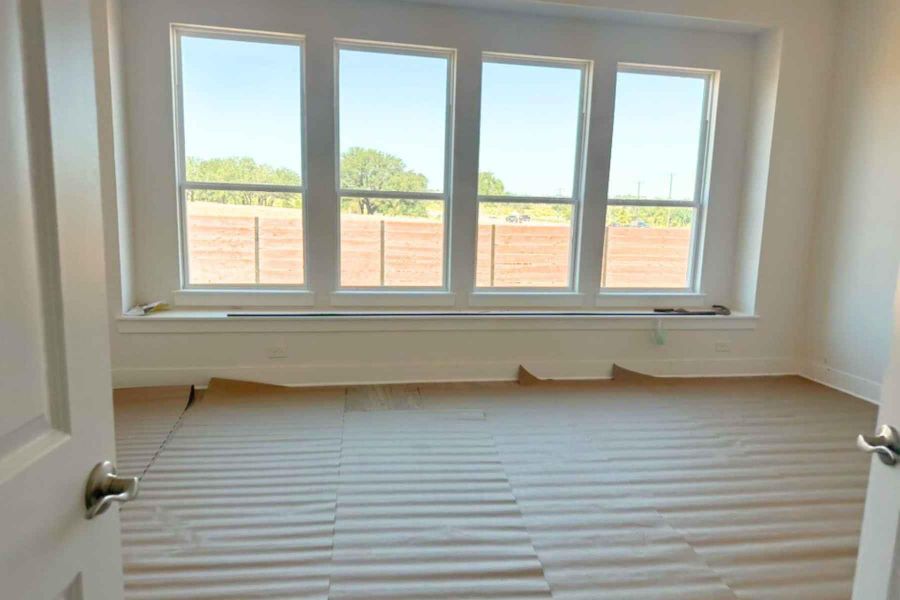 Empty room with baseboards