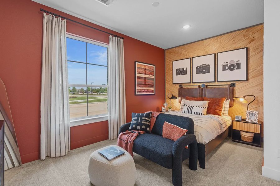 Representative furnished interior of a home built from the Springfield by Chesmar Homes in Bridgeland, Elgin (Image 15).
