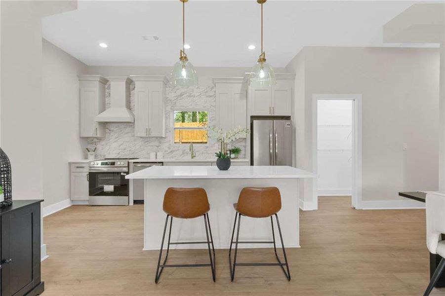 Furnished interior view inside a new home in , Atlanta (Image 8).