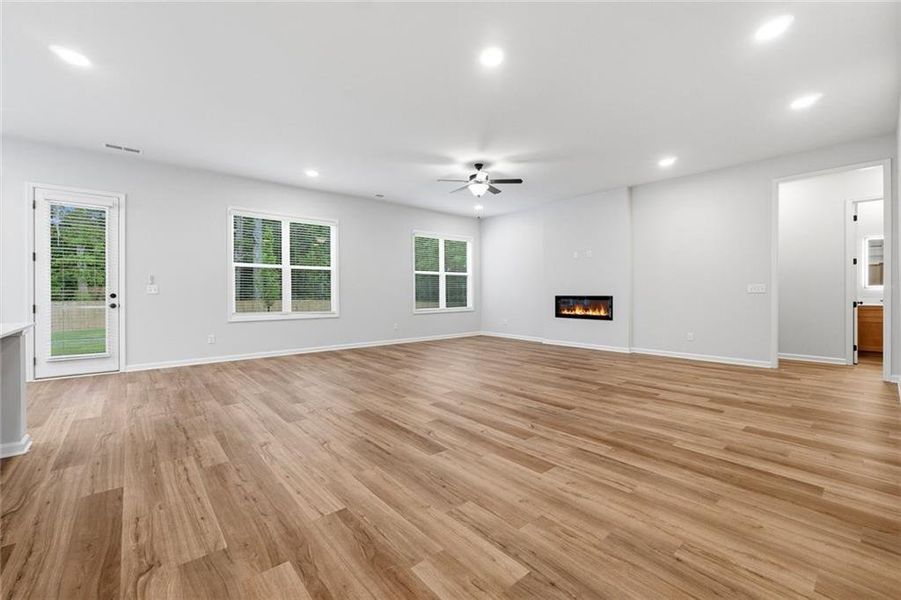 Spacious, unfurnished interior of a new home in The Stables at Ewing Chapel, Dacula (Image 24).