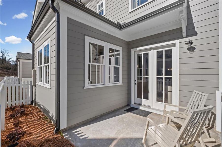 Exterior details and patio area of a home in , Ball Ground (Image 24).