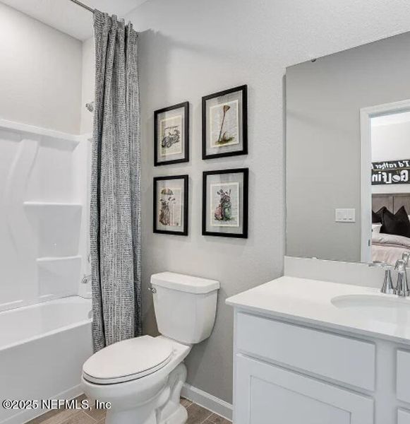 Furnished interior view inside a new home in Saddle Oaks: Saddle Oaks 50s, Jacksonville (Image 15).