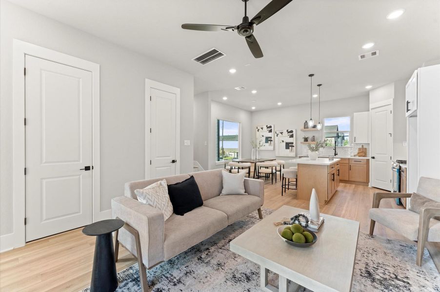 Furnished interior view inside a new home in , Houston (Image 5).