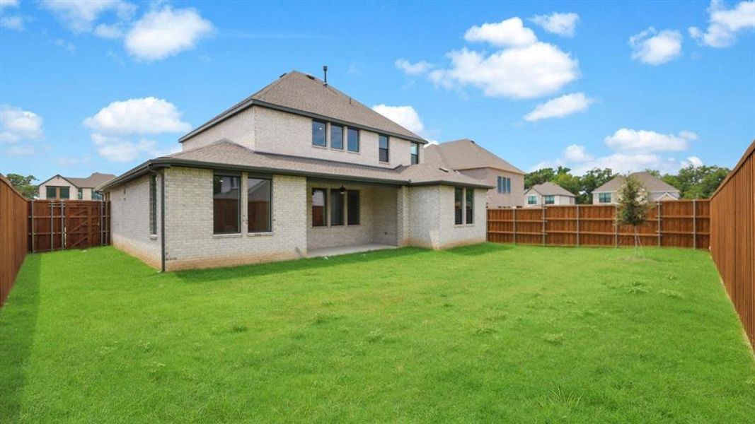Exterior details and patio area of a home in Northside Place, Carrollton (Image 4). Exterior details and patio area of a home in Northside Place, Carrollton (Image 4).