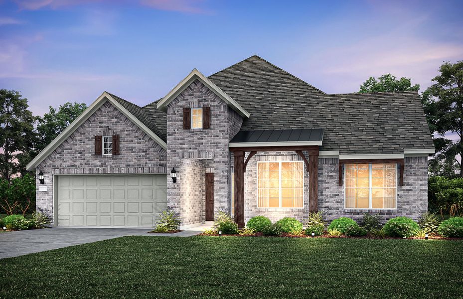 The Dunlay, a one-story home with 2-Car Garage, sh