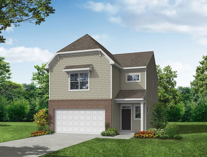 Representative exterior photo of a completed home built from the Graham by Eastwood Homes in Chandler Ridge, McLeansville, NC (Image 8).