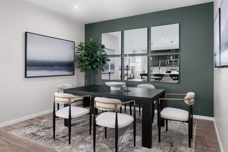 Furnished interior view inside a new home in Montana Vista - Highland, Buckeye (Image 12).