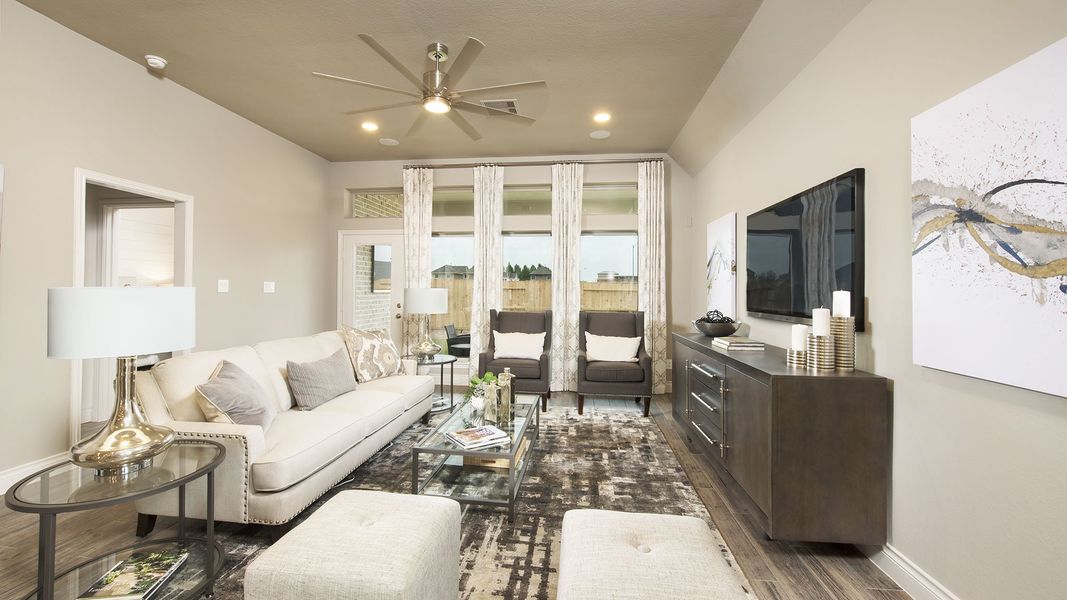 Furnished interior view inside a new home in Briggs Ranch, San Antonio (Image 67).