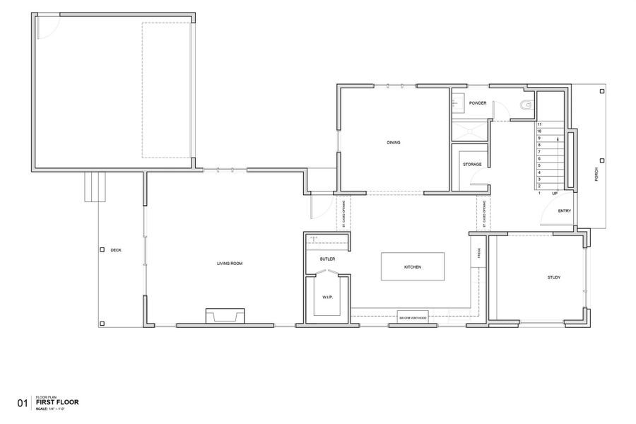 First level floorplan.