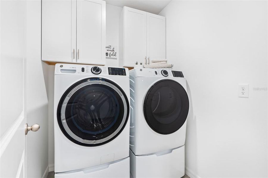 Laundry Cabinets Added
