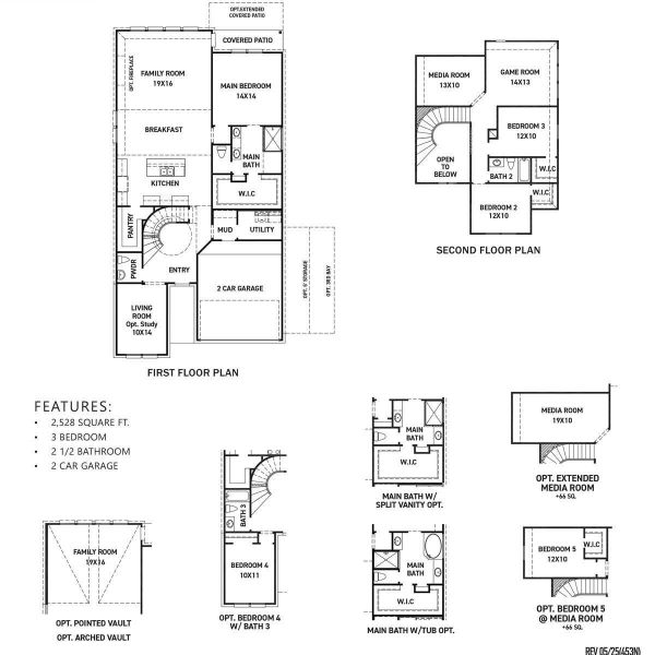 2D floor plan layout of this home in Austin Point, Richmond, TX (Image 4). 2D floor plan layout of this home in Austin Point, Richmond, TX (Image 4).