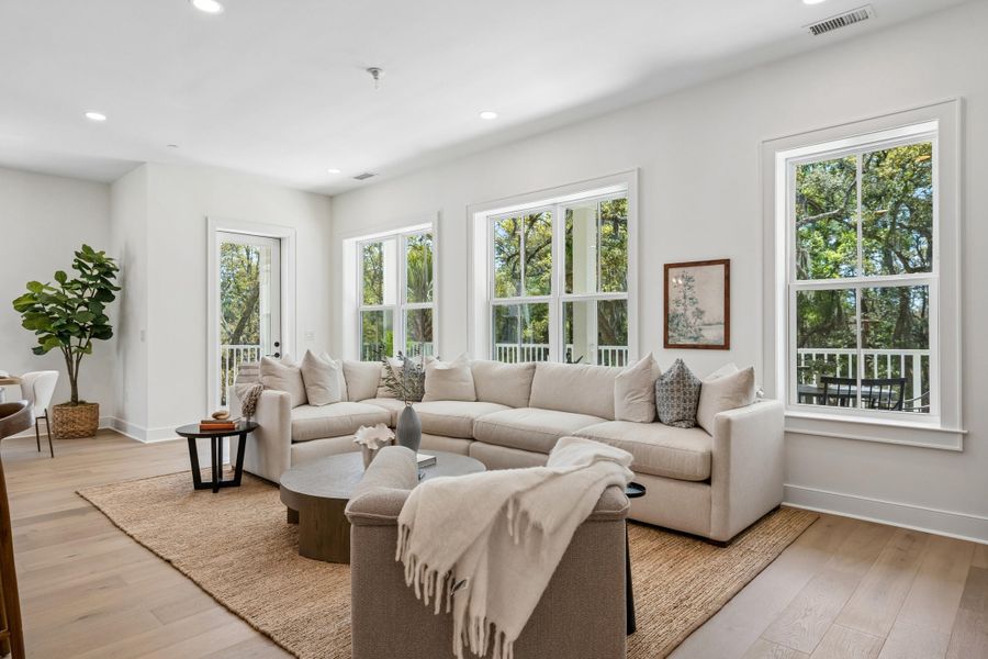 Furnished interior view inside a new home in , Charleston (Image 5).