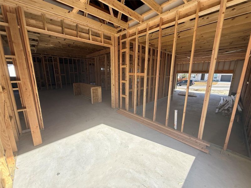 In-progress construction of a new home in Provence, Austin, TX (Image 25).