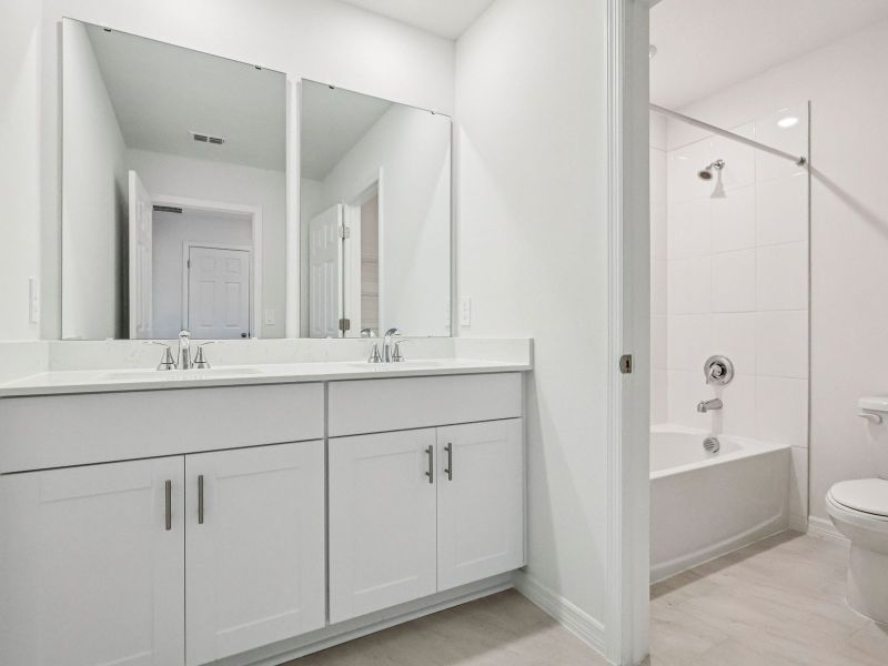 Furnished interior view inside a new home in The Meadow at Crossprairie, St. Cloud (Image 4).