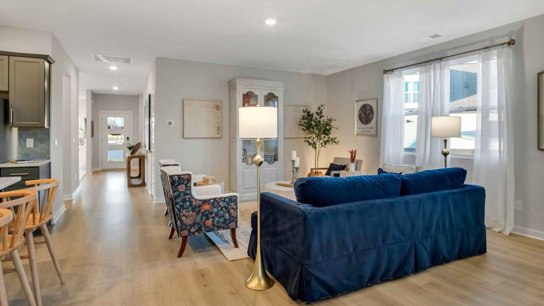 Representative furnished interior of a home built from the Clifton MF by D.R. Horton in Harvest Point, Spring Hill (Image 16).