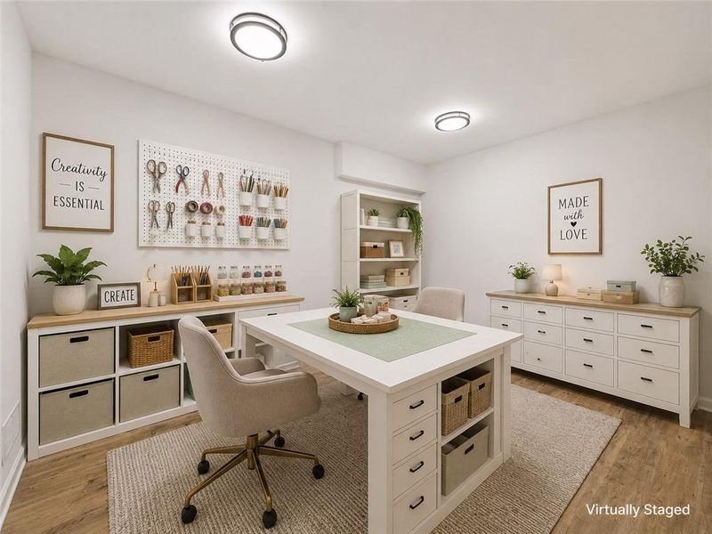 Furnished interior view inside a new home in , Hoschton (Image 28).