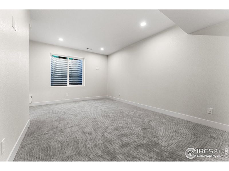 Secondary master bedroom in the basement.