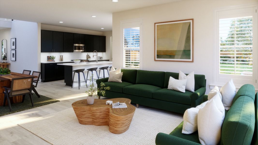 Representative furnished interior of a home built from the Raven by Trumark Homes in Trumark Homes at Tanterra, Parker (Image 9).