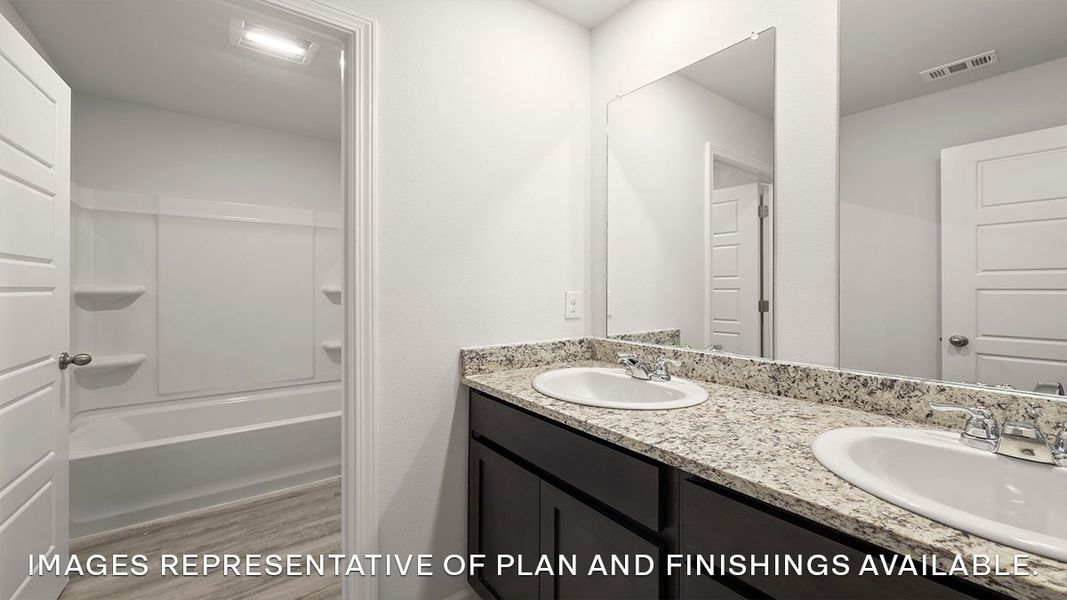 Representative furnished interior of a home built from the SPRUCE by D.R. Horton in Morford, Jackson (Image 9).