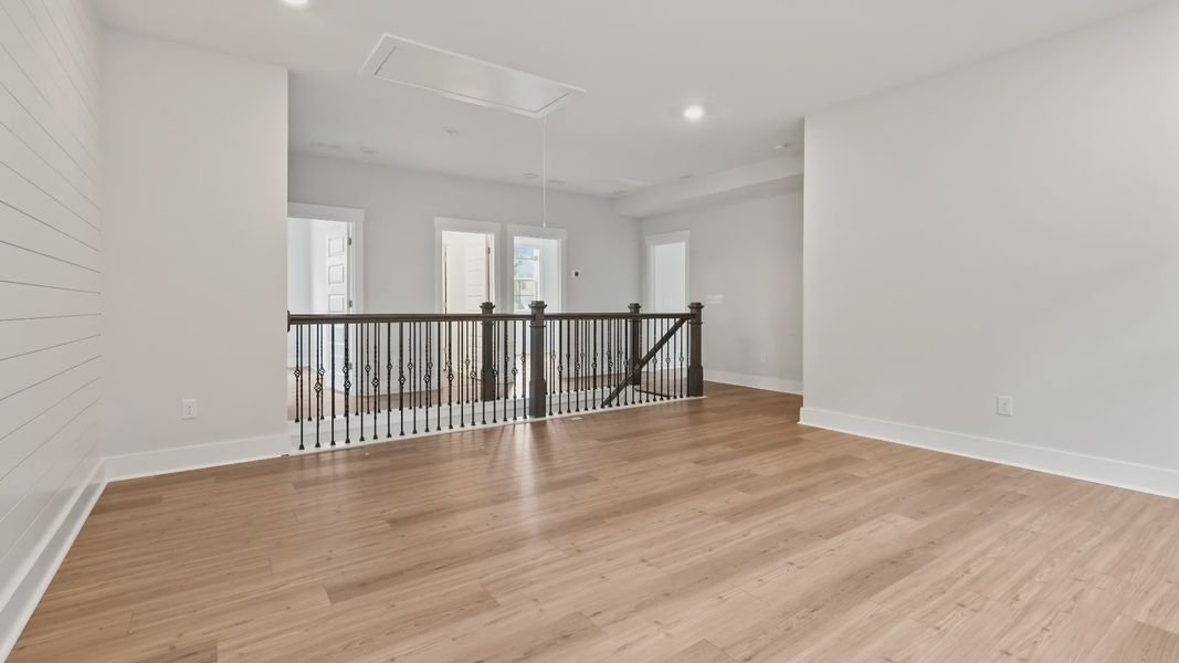 Furnished interior view inside a new home in Oak Landing, Mount Pleasant (Image 13). Furnished interior view inside a new home in Oak Landing, Mount Pleasant (Image 13).