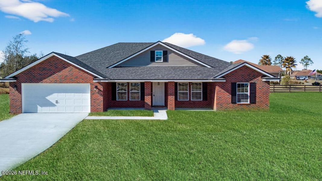 Front exterior of a new home in , Callahan, FL, highlighting curb appeal (Image 29).