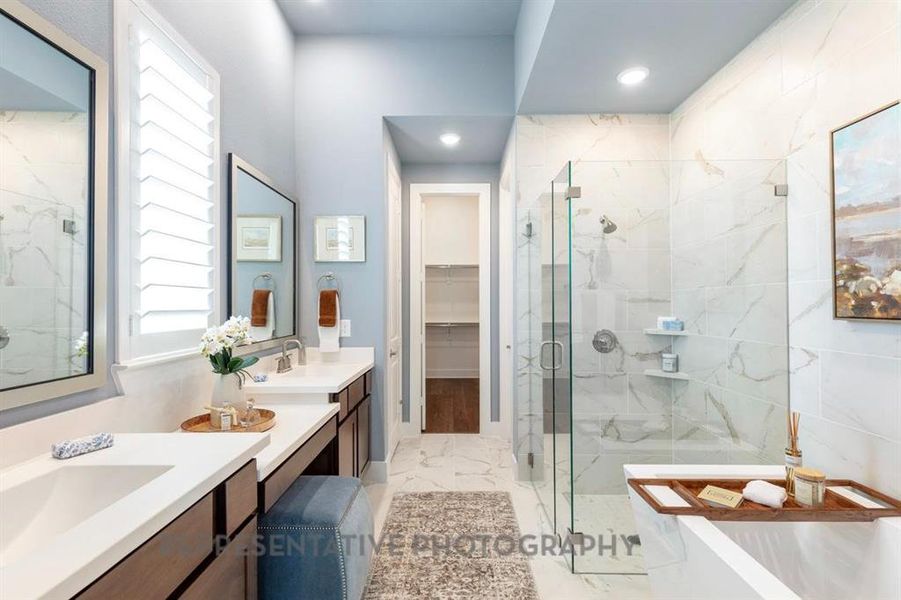 Furnished interior view inside a new home in Tavolo Park, Fort Worth (Image 27).