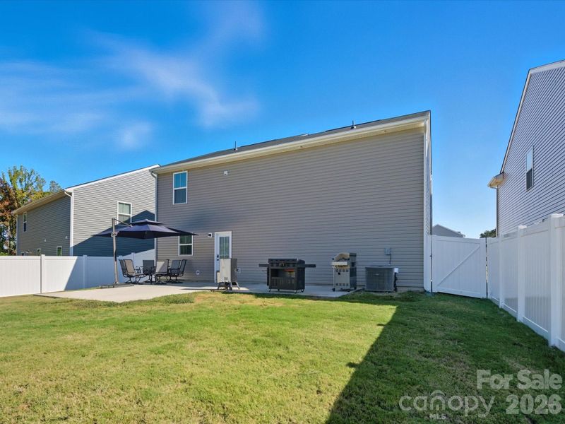 Exterior details and patio area of a home in , Troutman (Image 3). Exterior details and patio area of a home in , Troutman (Image 3).
