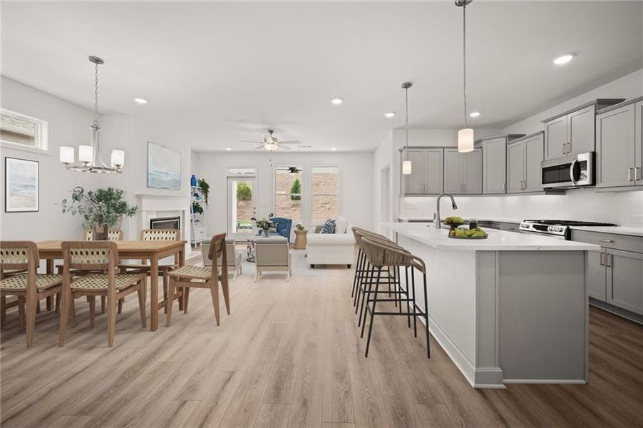 Furnished interior view inside a new home in Echols Farm, Hiram (Image 18).